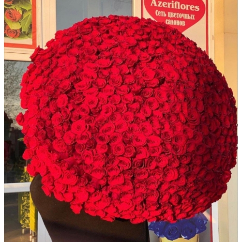 Купить охапку из 501 красной розы с доставкой в Биробиджане
