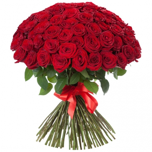 Купить охапку красных роз в Биробиджане